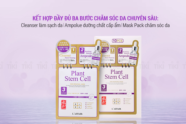 Hộp 10 Miếng Mặt Nạ Dưỡng Da Rainbow L'Affair Plant Stem Cell Skin Renewal Mask