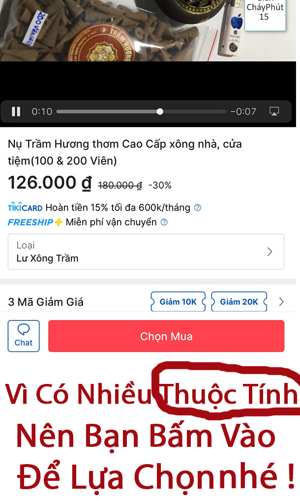 trầm hương 100 viên