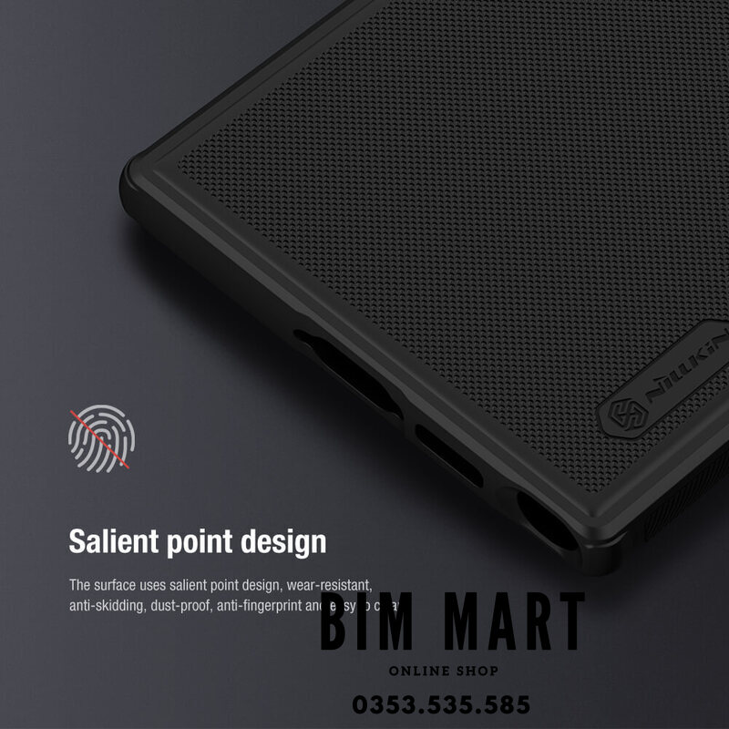 Ốp lưng chính hãng Nillkin dành cho Samsung S23 Ultra/S24 Ultra dạng sần - Hàng Nhập Khẩu