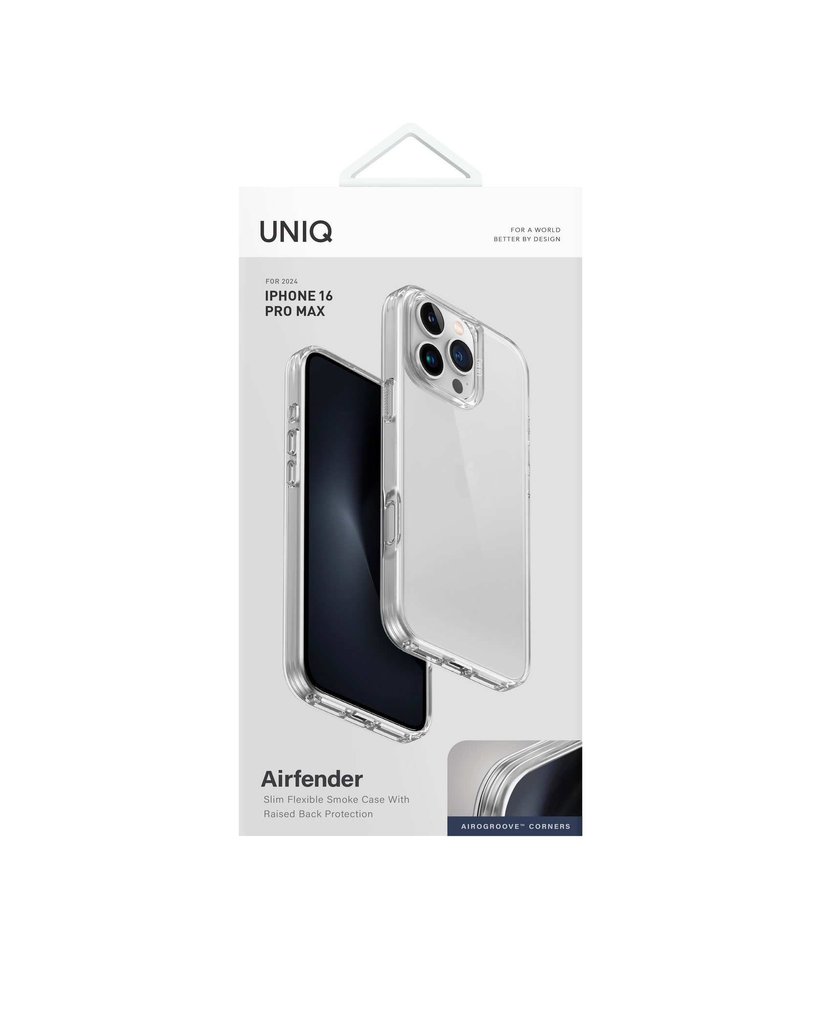 Ốp Lưng cho iPhone 16 / 16 Plus / 16 Pro / 16 Pro Max TPU trong suốt UNIQ Hybrid Air Fender_ Hàng chính hãng