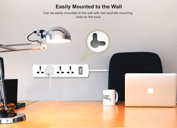 Ổ Cắm Điện Huntkey SZM401 Power Strip