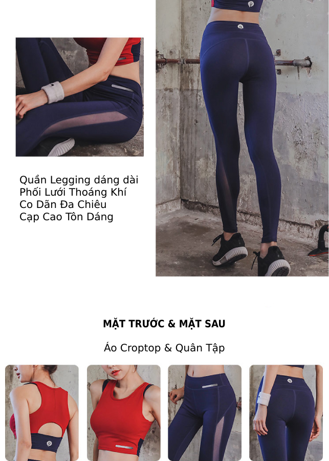 Bộ Quần Áo Tập GYM YOGA Thể Thao Nữ - HK39