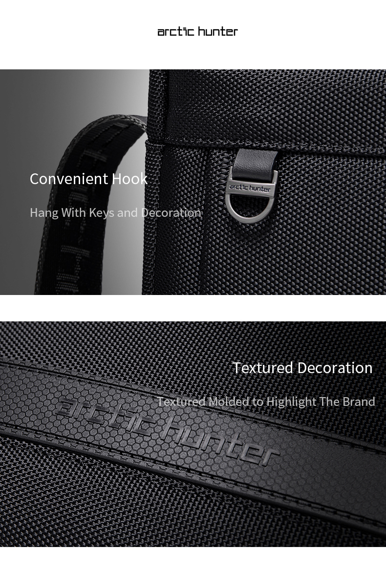 Túi đeo chéo du lịch nam Arctic Hunter K00162 chất liệu Oxford chống thấm nước, đựng ipad, thiết kế nhiều ngăn tiện dụng