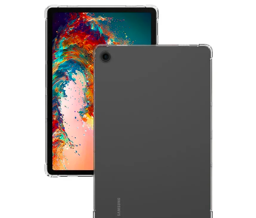 Ốp lưng cho Samsung Galaxy Tab A11 / Tab A9 2023 silicon dẻo trong suốt chống sốc  - hàng nhập khẩu