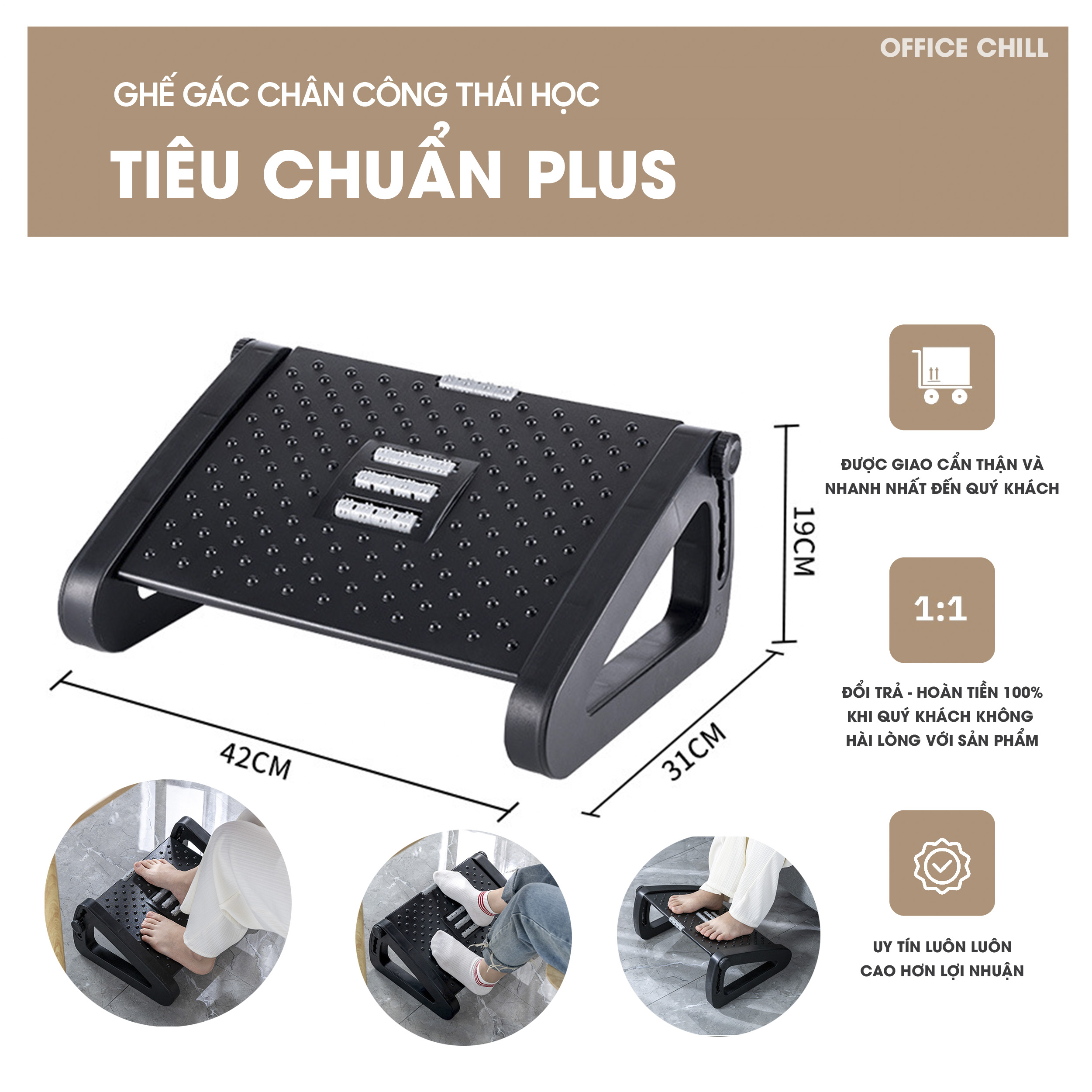 Ghế Gác Chân Tiêu Chuẩn PLus