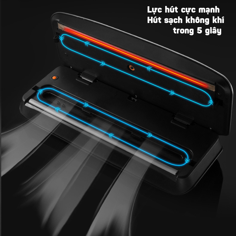 Máy hút chân không Yonali Z-220 bọc thực phẩm hàn miệng túi giúp thực phẩm tươi lâu gia dụng ALOMA