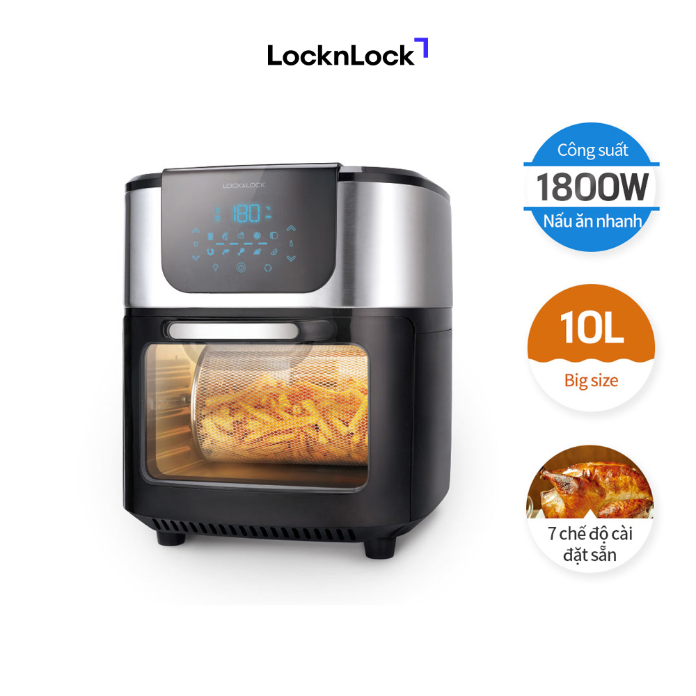 Lò Nướng Không Khí Lock&amp;Lock EJF691 10 Lít - Hàng Chính Hãng