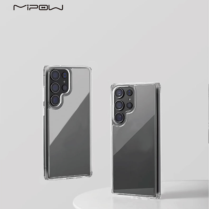 Ốp lưng trong suốt chống ố vàng cho Samsung Galaxy S25 Ultra, Mipow Tempered Transparent (Bayer Germany)_ Hàng Chính Hãng