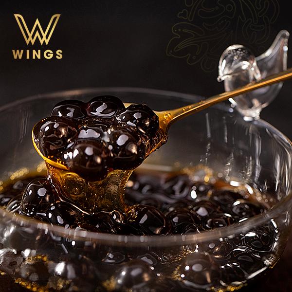 trân trâu đường đen wings pearls thạch đường đen wings pearls - đài loan (ngon, dai giòn sần sật) 3