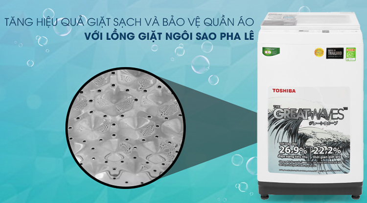 Máy Giặt Cửa Trên Toshiba AW-K900DV-WW (8kg) - Hàng Chính Hãng - Chỉ Giao tại HCM