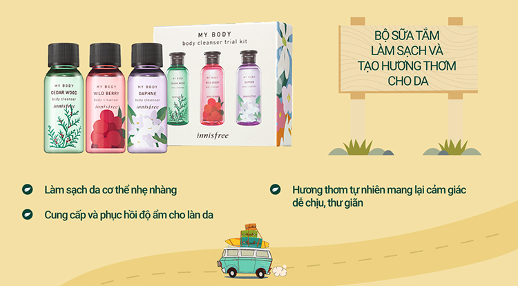 Bộ sản phẩm dưỡng ẩm và chăm sóc da toàn diện innisfree Basic Set Summer Vibe Box #1 - 278001881