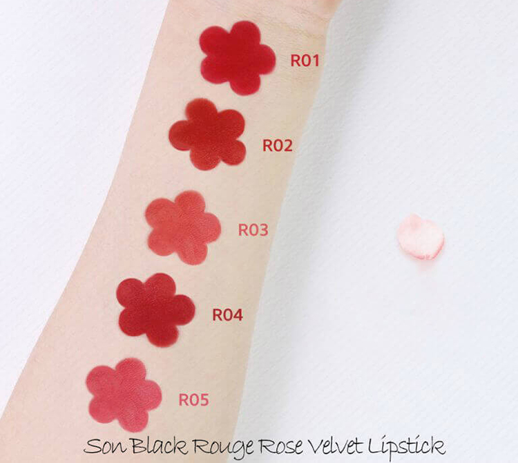 Son Thỏi Siêu Lì Black Rouge Rose Velvet Lipstick