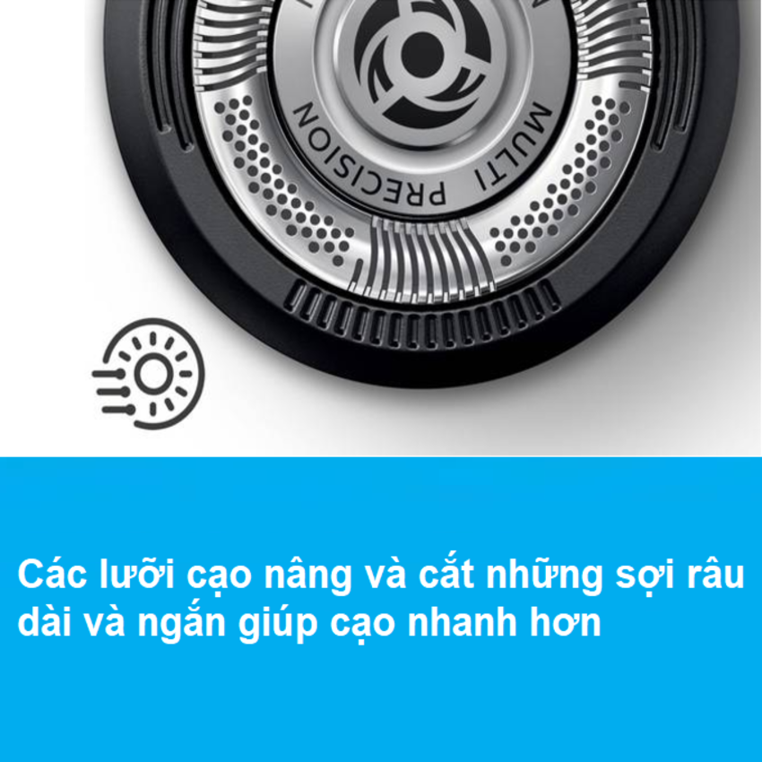 Máy cạo râu khô và ướt cao cấp Philips Norelco S5940/88 Serial 5000 có đầu tỉa để tỉa tóc mai và ria mép - HÀNG NHẬP KHẨU