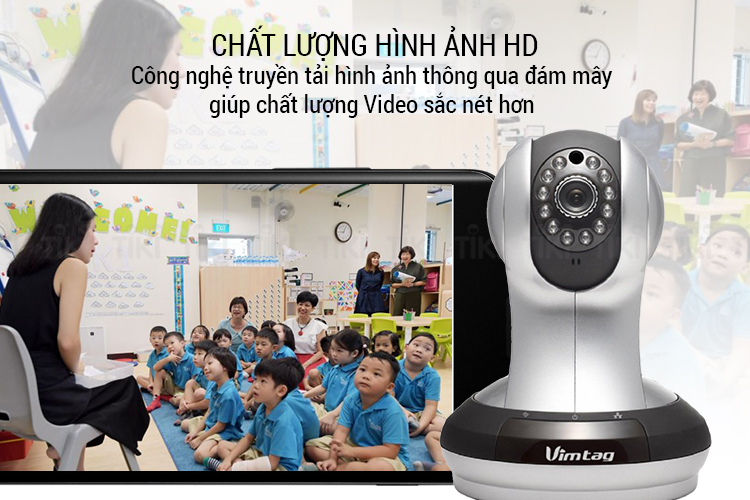 Camera IP Wifi HD720P Vimtag VT361 - Hàng Chính Hãng