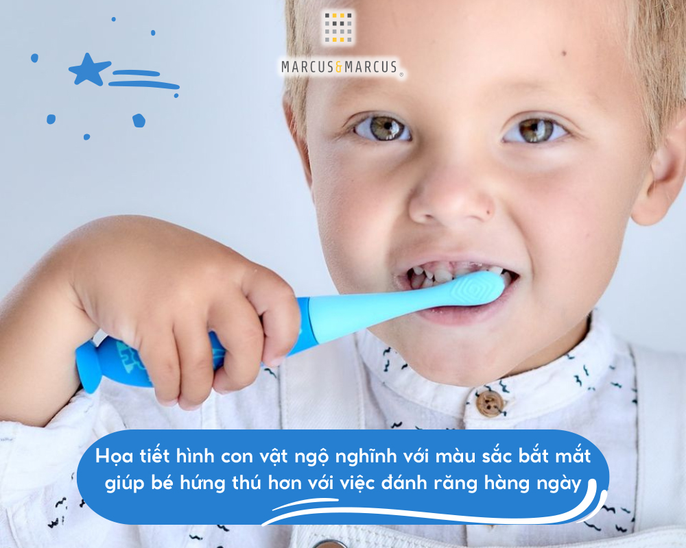 Đầu bàn chải silicon thay thế cho bé Marcus & Marcus