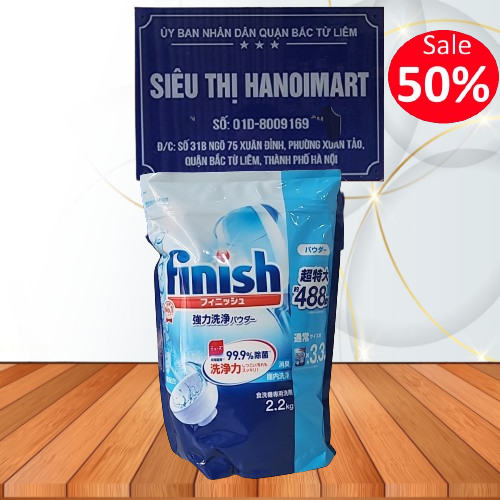 Bột Finish Classic Can 2,5kg, Hương Chanh - Chính hãng.