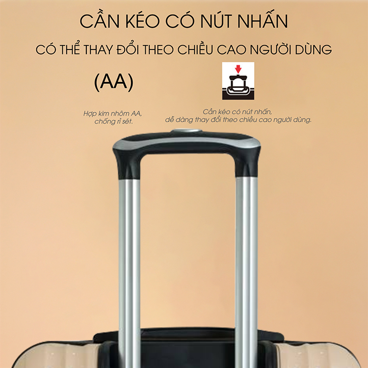 Vali Nhựa Dẻo TRIP PP103 - Vàng Vali Nhựa Dẻo TRIP PP103 - Vàng