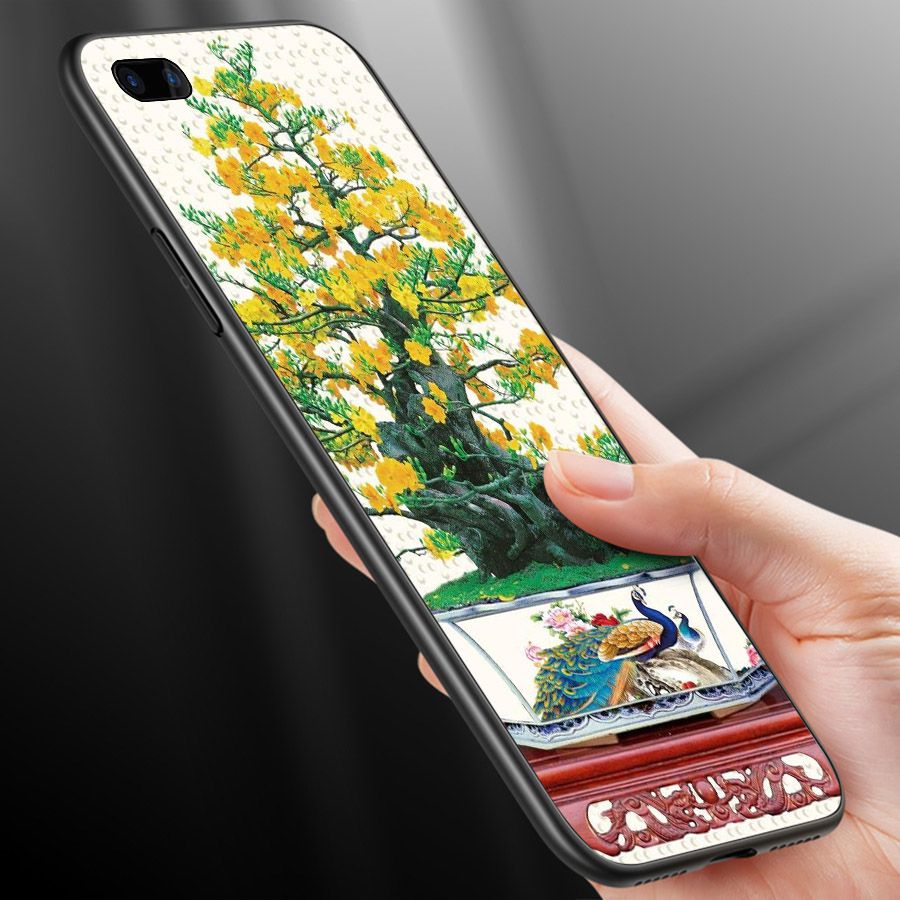 Ốp điện thoại Oppo A5/A3s - R11 - Tranh Mai Đào MS MDAO024