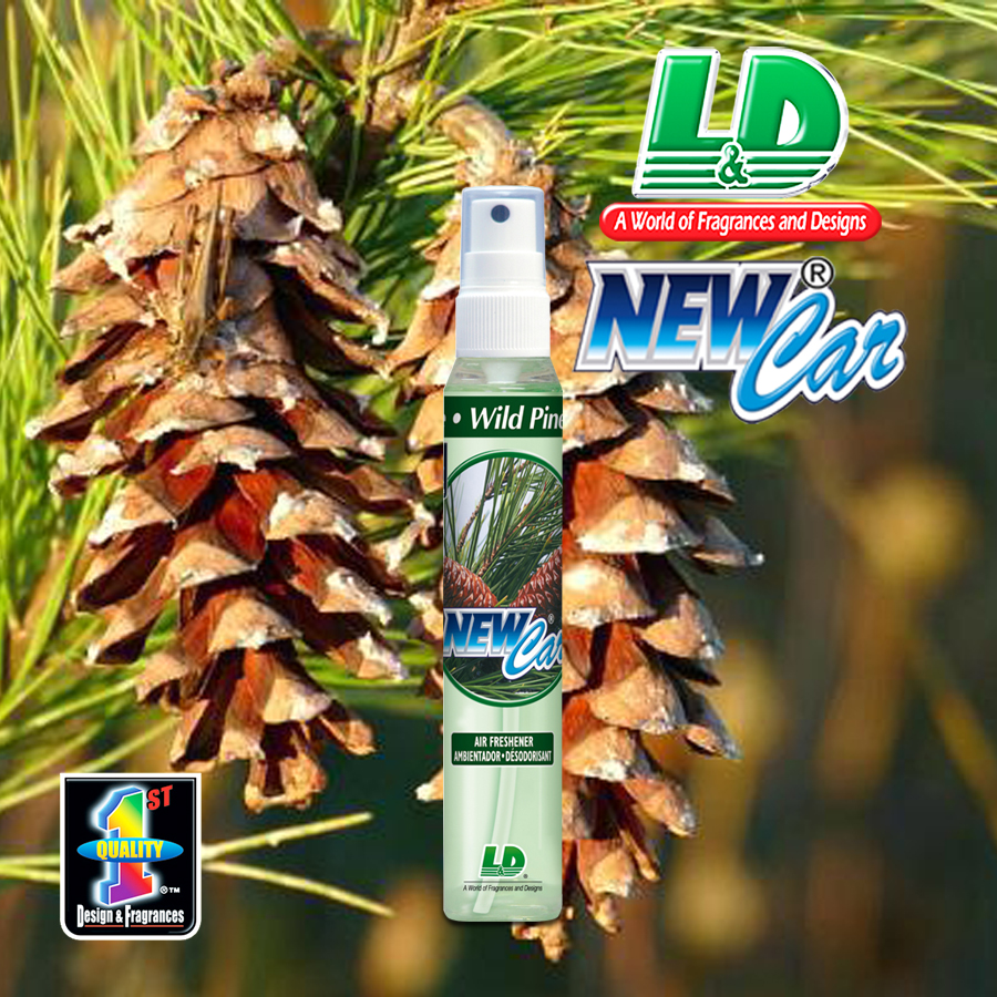 Nước hoa ô tô dạng xịt L&D NEW CAR Wild Pine 60ml