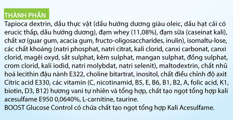 Sản Phẩm Dinh Dưỡng Nestle Boost Glucose Control (400g)