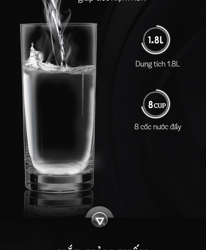 Ấm Siêu Tốc Inox 2 Lớp DAMAS DK-6018B (1.8L) - Hàng Chính Hãng