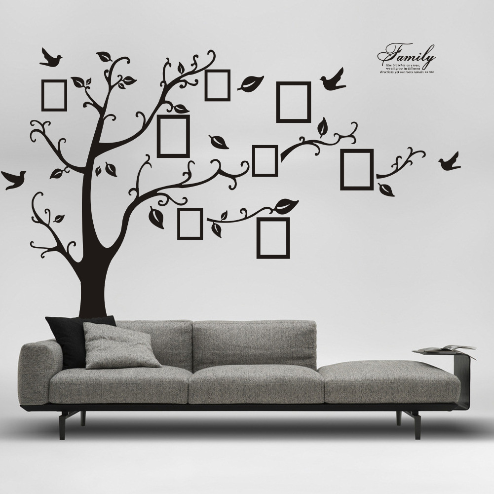 Decal dán tường Cây treo ảnh 4 size lớn