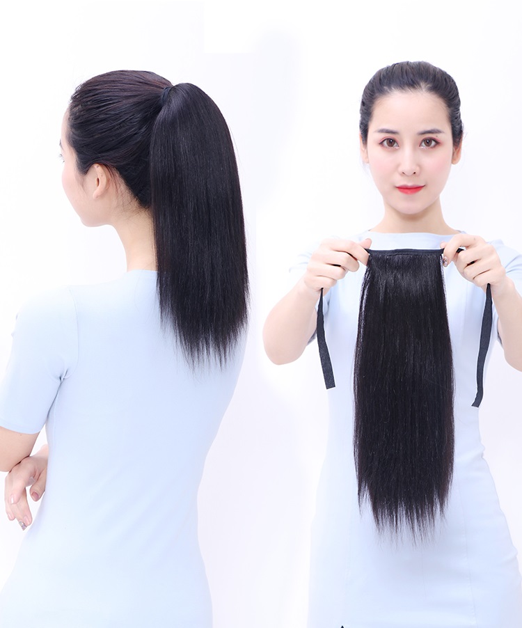 Tóc giả cột thẳng 40cm ❤️FREESHIP❤️ cột tóc thẳng, tóc cột thẳng, buộc tóc giả