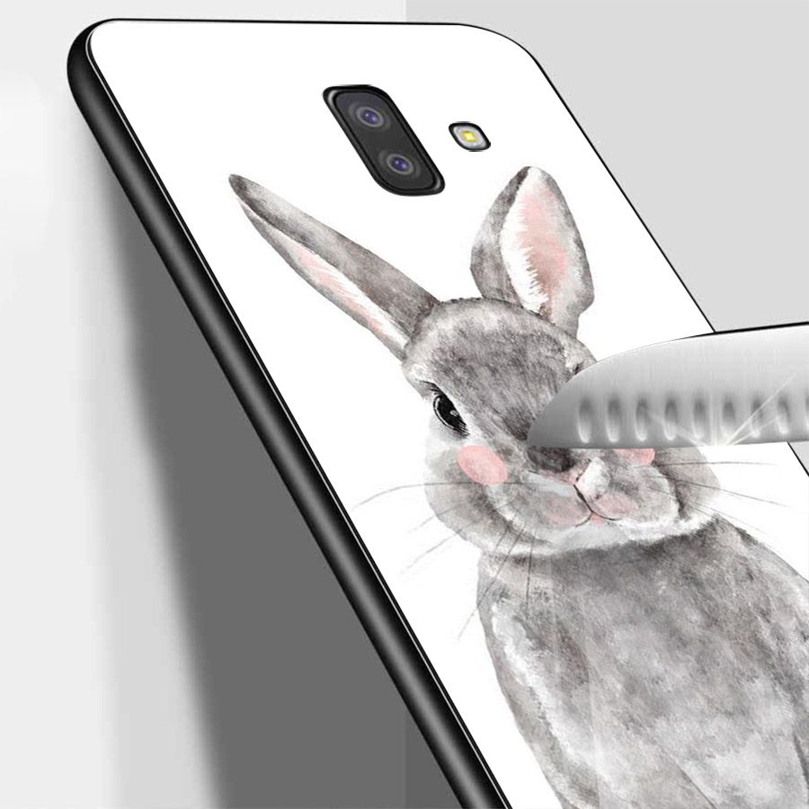 Ốp kính cường lực cho điện thoại Samsung Galaxy J6 - dễ thương muốn xỉu MS CUTE056