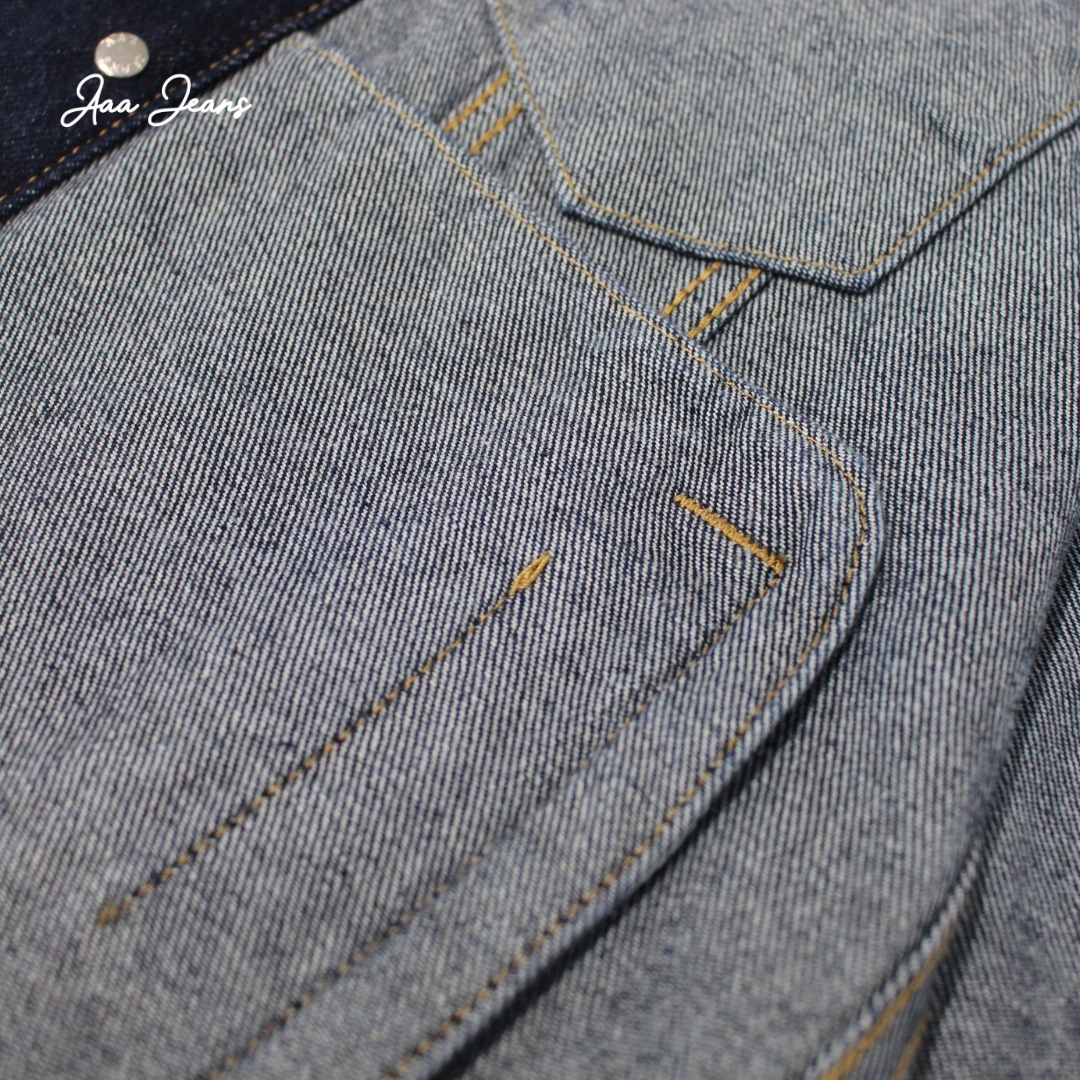 Áo Khoác Jean Nữ Trơn Màu Xanh Đậm Nhạt Aaa Jeans