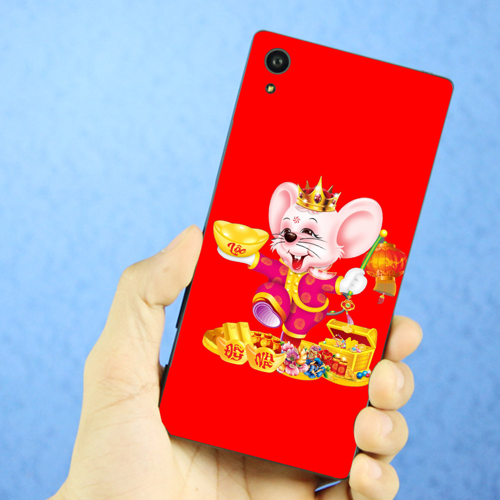 Ốp lưng điện thoại Sony Xperia X - Chuột chúc tết mã 12 MS CCTM12