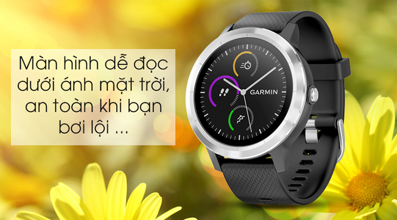 Đồng Hồ Thông Minh Garmin Vivoactive 3 Music (010-01985-25)- Hàng Chính Hãng