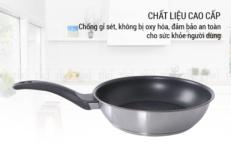 Chảo Inox Không Dính 3 Đáy Fivestar 20cm CKD20-3DI