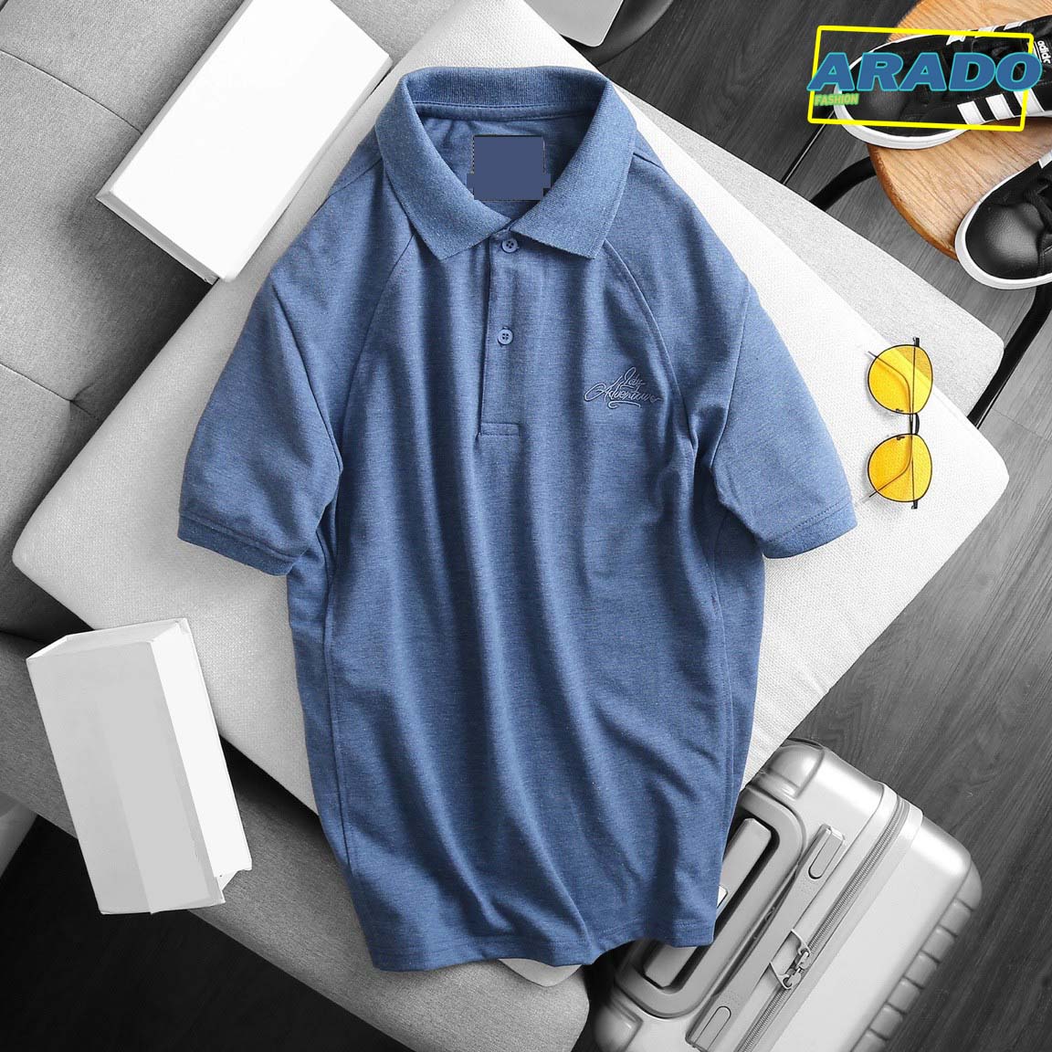 Áo Polo nam cổ bẻ ngắn tay, chất liệu vải cá sấu cotton cao cấp, trẻ trung, năng động – FORMEN SHOP – FMPS150
