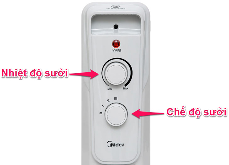 Máy Sưởi Điện Midea MH-O23-11A - Hàng Chính Hãng