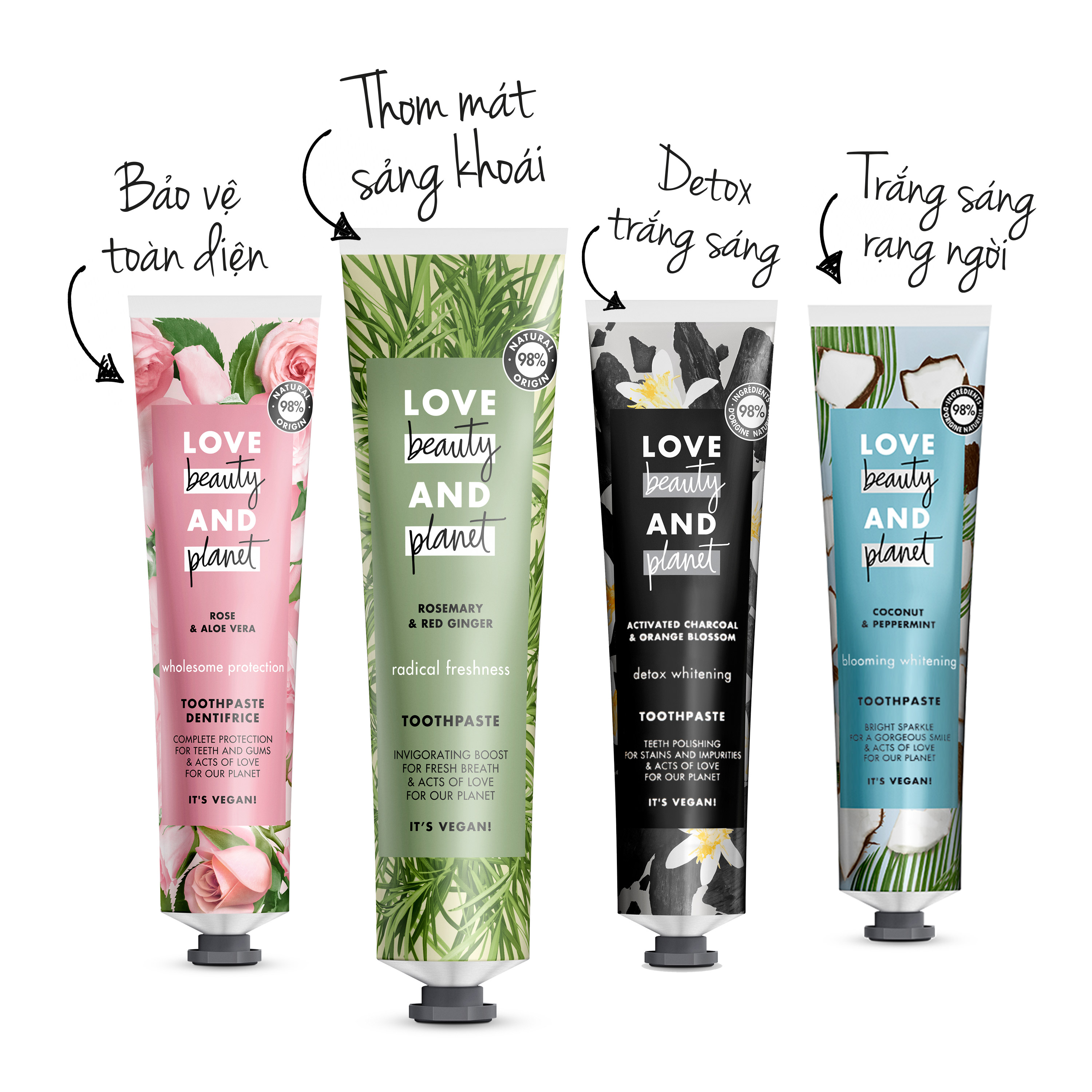 Kem Đánh Răng Love Beauty And Planet Thơm Mát Sảng Khoái 99g Kem Đánh Răng Love Beauty And Planet Thơm Mát Sảng Khoái 99g