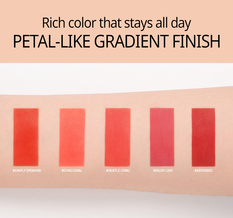Son Kem Lì 3CE Velvet Lip Tint - Gently Coral Hồng Cam San Hô