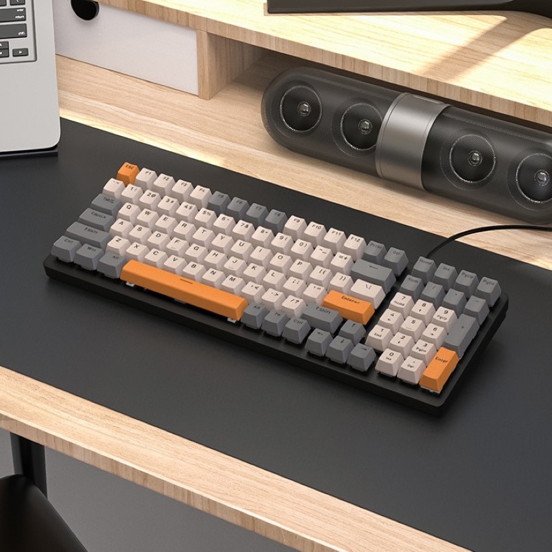 Bàn phím cơ gaming K3 Led Rainbow Hotswap Chống ồn cho máy tính laptop hàng nhập khẩu