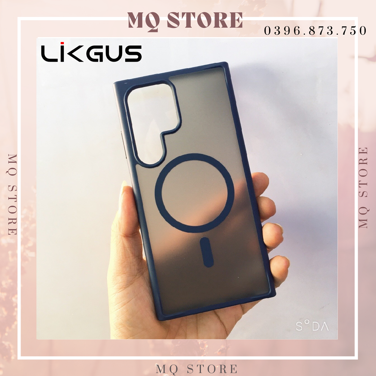 Ốp lưng cho Samsung S24 Ultra LIKGUS lưng mờ hỗ trợ sạc không dây, chống sốc, chống bẫn( hàng chính hãng)