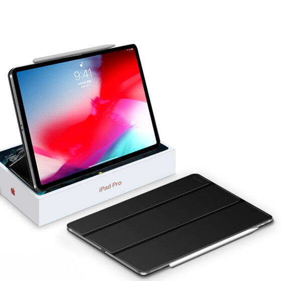 Essence (ESR) Apple iPad Pro11 Cover [2018 Edition] Full Screen Cover Smart Magnetic Double-sided Clip Lightweight Drop-proof Tri-Fold Leather Case Yue Color Series Mystery Black