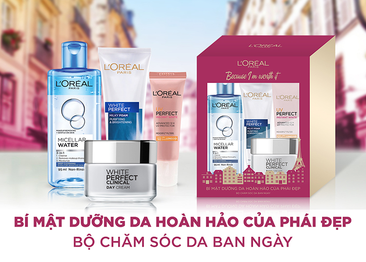 Bộ Chăm Sóc Da Ban Ngày Hoàn Hảo L'Oréal Paris (4 Món)
