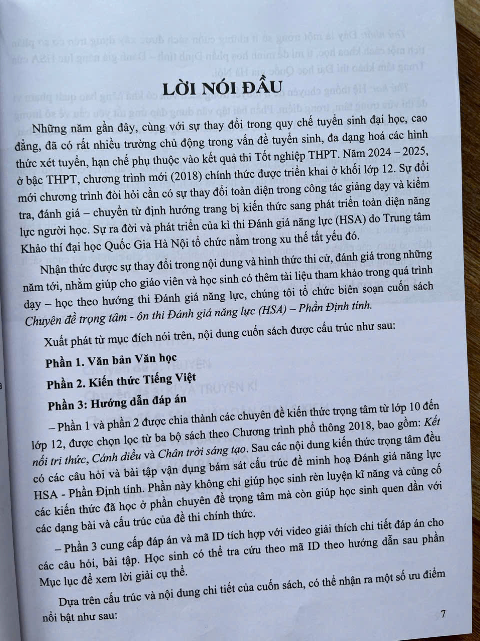 Sách - Chuyên đề trọng tâm ôn thi đánh giá năng lực HSA phần định tính
