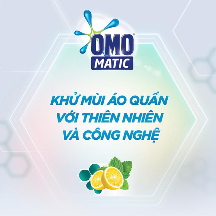 Nước Giặt OMO Matic Khử Mùi Cho Máy Giặt Cửa Trên (2.3Kg/Túi)
