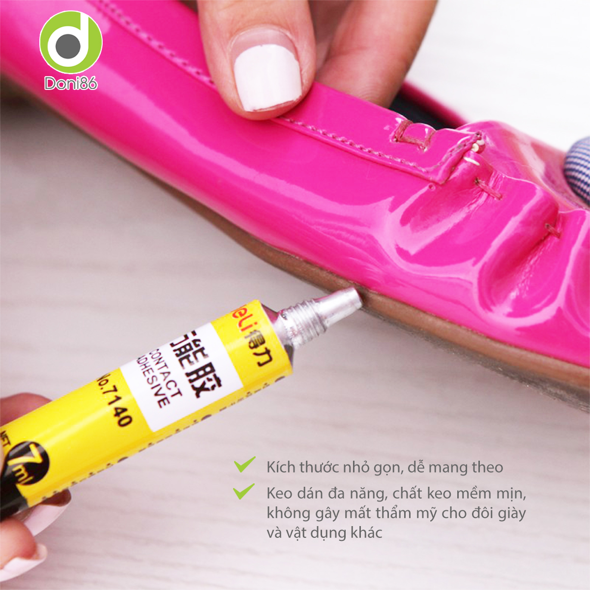 Combo 2 tuýp keo dán giày mùi hương dễ chịu, an toàn cho da tay, sức khỏe, chất keo bền chặt - Doni - DOPK355