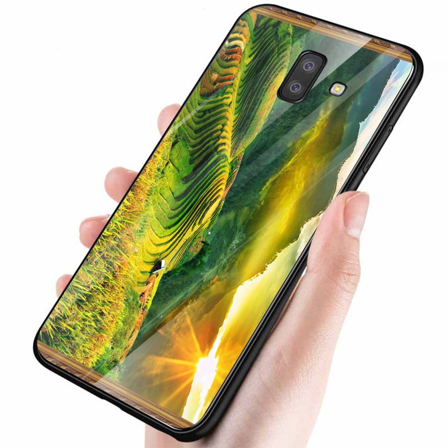 Ốp kính cường lực cho điện thoại Samsung Galaxy J6 - Quê Hương MS QHUONG016