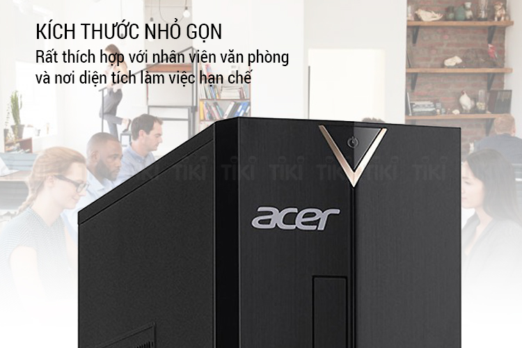 PC Acer AS XC-885 DT.BAQSV.001 Core i3-8100/4GB/1TB HDD/Dos - Hàng Chính Hãng