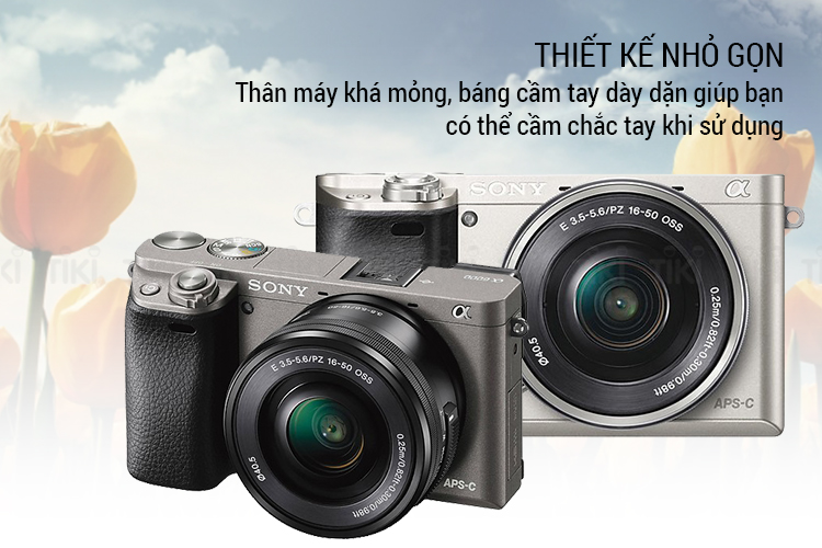 Máy ảnh Sony A6000 kit 16-50mm - Tặng thẻ 16GB + Túi - Hàng Chính Hãng