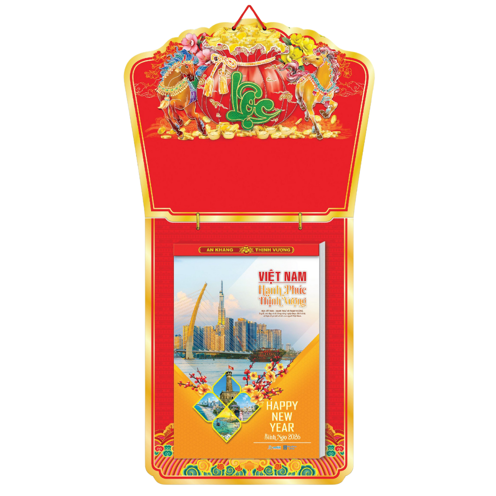 Lịch Tết 2026 - Bloc Cực Đại Trọn Bộ (25 X 35 cm)