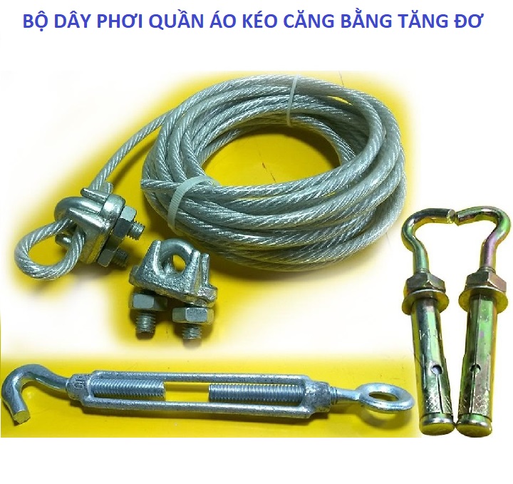 dây phơi quần áo bằng thép bọc nhựa