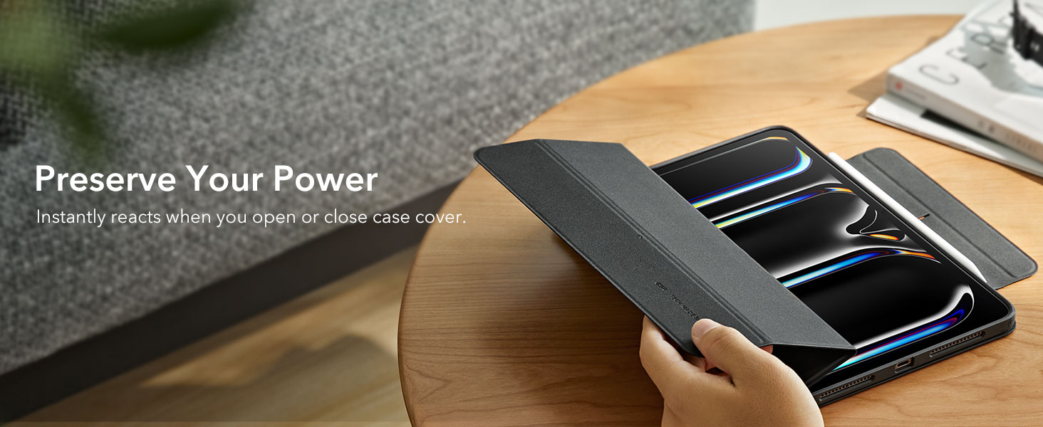 Bao Da dành cho iPad Pro 11 inch / iPad Pro 13 inch 2024 ESR Rebound Hybrid Case 360 - Hàng Chính Hãng