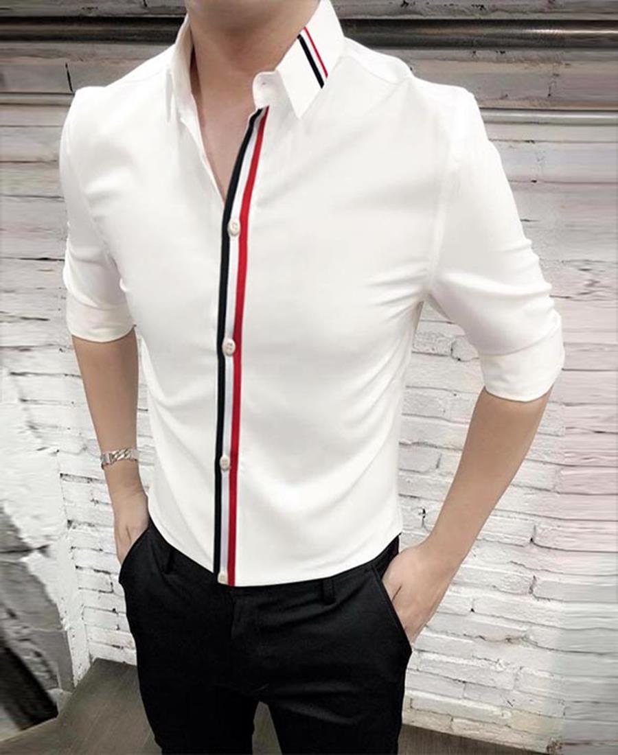 ÁO SƠ MI NAM MÀU TRẮNG K365CSCSBTHANH LỊCH #2 ÁO SƠ MI NAM MÀU TRẮNG K365CSCSBTHANH LỊCH